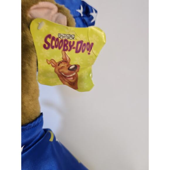 Scooby Doo 24" Vintage Plush 2002 Wizard Hat And Cape Robe Stars Blue - Picture 3 of 11